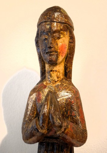 The Virgin Crushing the Devil - Hispanic artist of the 13th century - Middle age